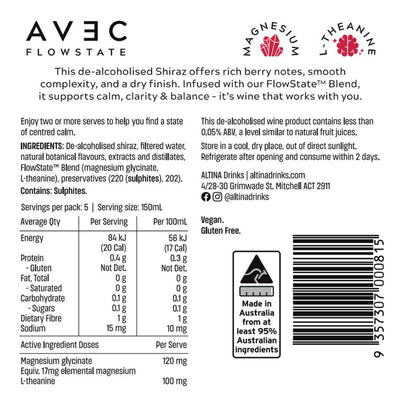 Avec FlowState Shiraz (750ml)